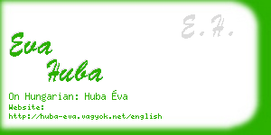 eva huba business card